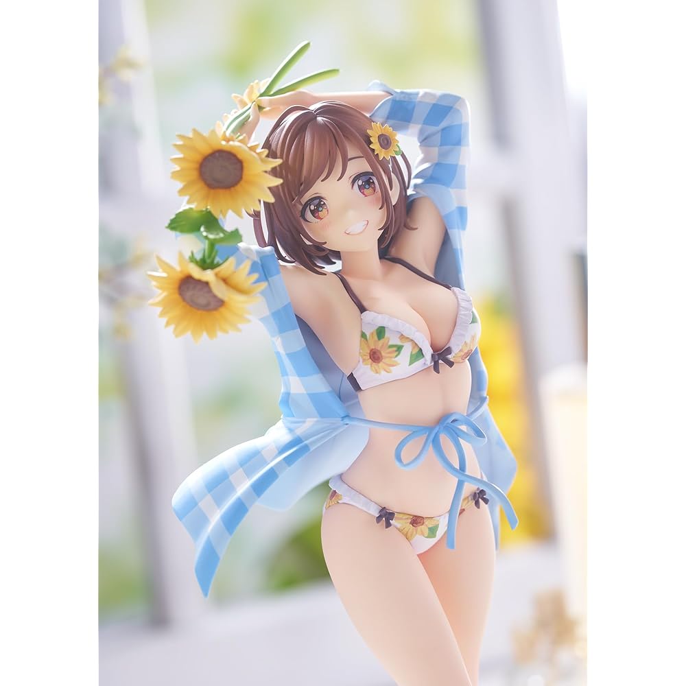 PLUMPMOA Morikura Madoka Original Illustration [Sunflower Girl] 1/7 Scale PVC Pre-painted Complete Figure PF377
