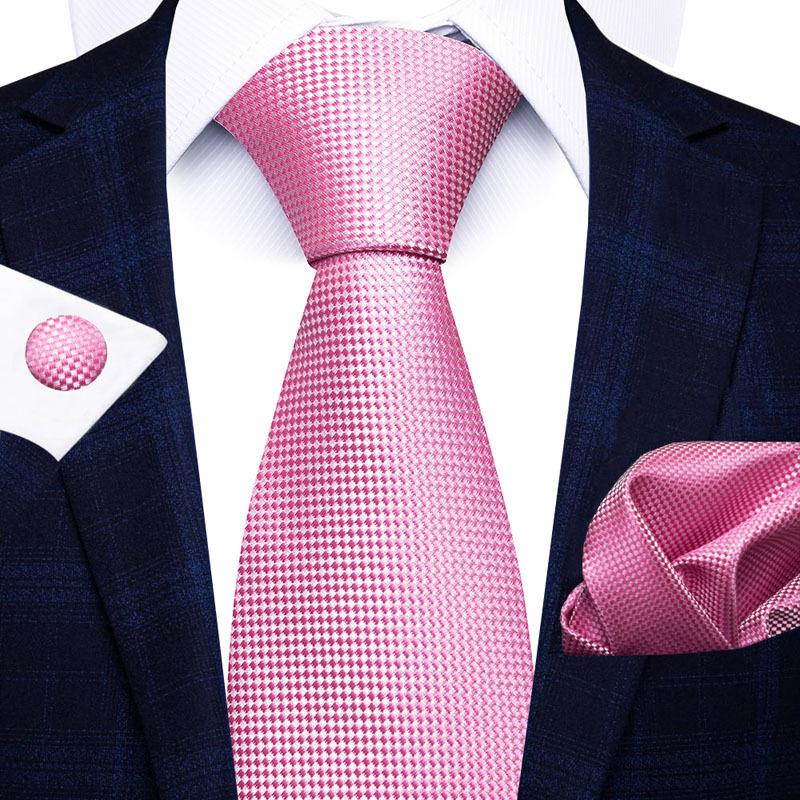 2025 Men'S Business Black Gift Box Striped Plain Tie Pocket Towel Tie Gift Set