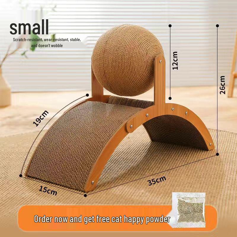 Extra Stor Slitstark Klösstolpe för Katter med Pariserhjulboll för Självunderhållning