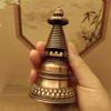 Purple Copper Gadang Pagoda,10cm Pagoda,Buddhist Pagoda,Home Feng Shui Ornament,desktop Auspicious Ornament