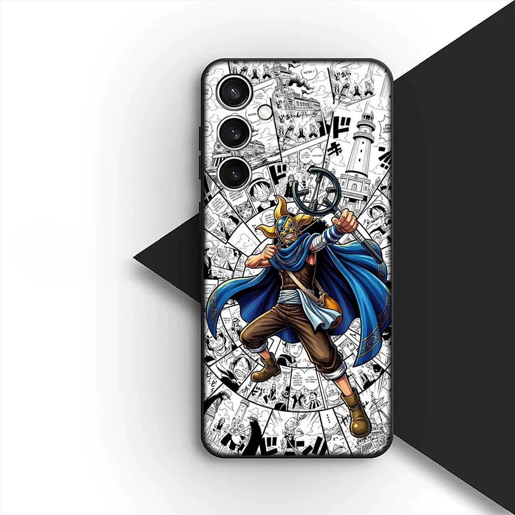 Cover for Samsung Galaxy S24 S25 S23 FE Ultra Plus S7 Edge S25+ S23+ A56 5G Casing Phone Case Anime Usopp One Luffy Piece