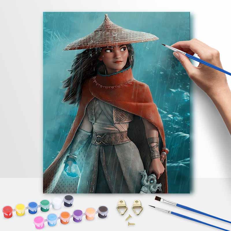 Disney Raya And The Last Dragon Oil Painting Kit Home Decor Gift 20x30cm