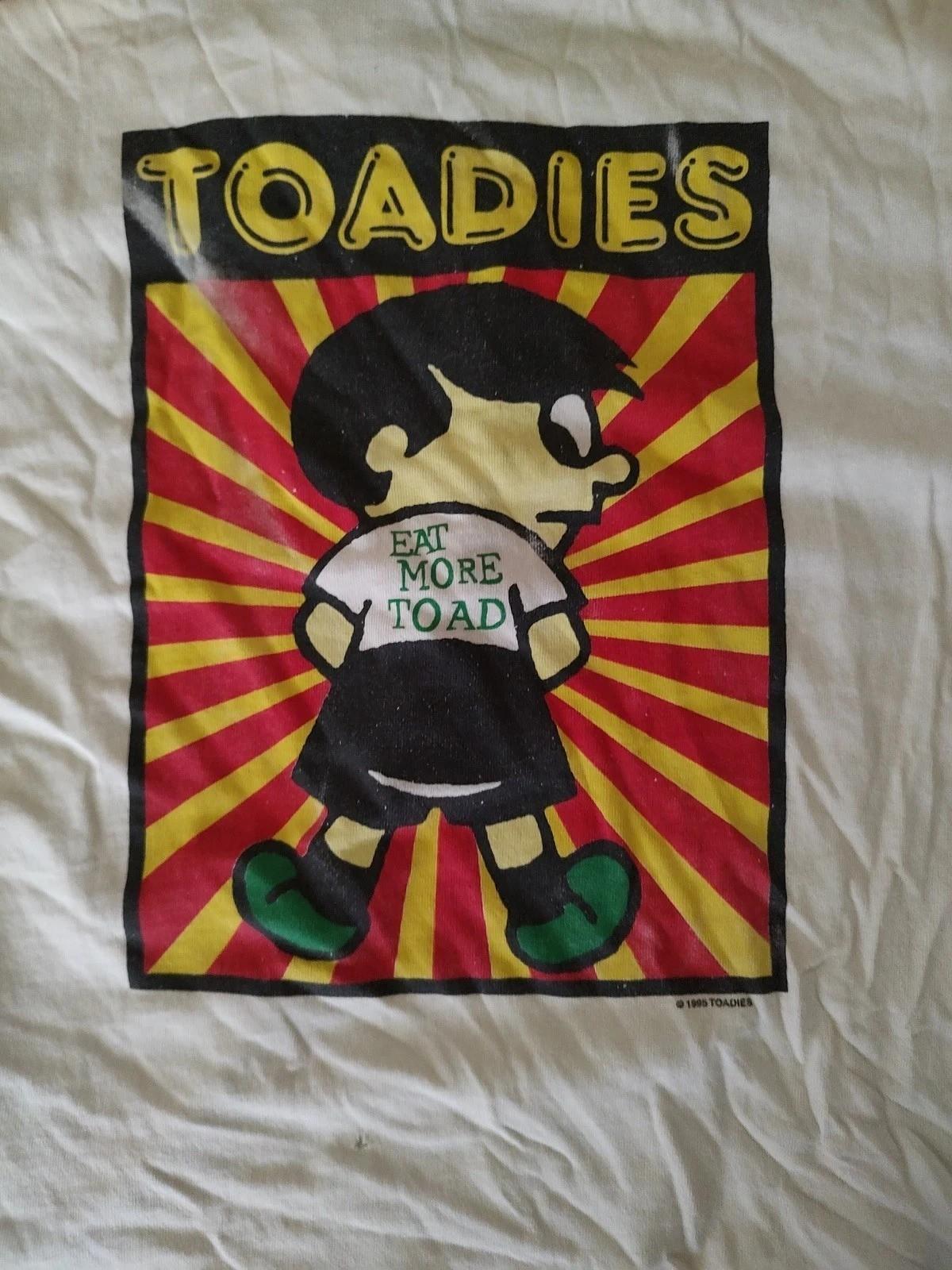 VTG The Toadies Band Eat More Toad White Cotton S to 5XL Shirt SN742 S
