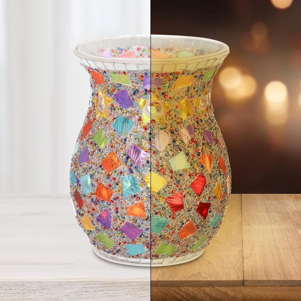 Lyellfe 2 Pack Essential Oil Burner, Fragrance Oil Warmer, Decorative Tealight Candle Holder, Incense Aromatherapy Oil Diffuser, Scented Wax Warmer