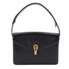 Old Gucci Shoulder Bag Vintage Black Calfskin Women Used