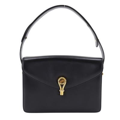 Gucci Stará Gucci taška přes rameno vintage černá telecí kůže Dámská Použitá