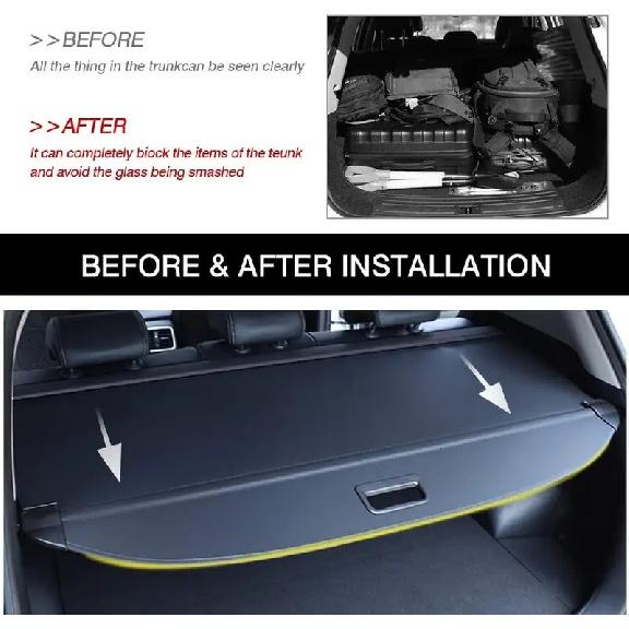 Rear Cargo Cover for 2017-2022 Kia Sportage Retractable Trunk Cover Trunk Shielding Shade for Sportage Accessories Cargo Luggage