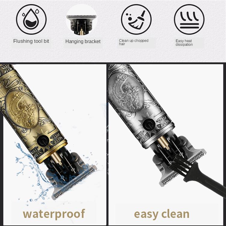 Wiederaufladbarer Elektrischer Haarschneider mit LCD-Anzeige