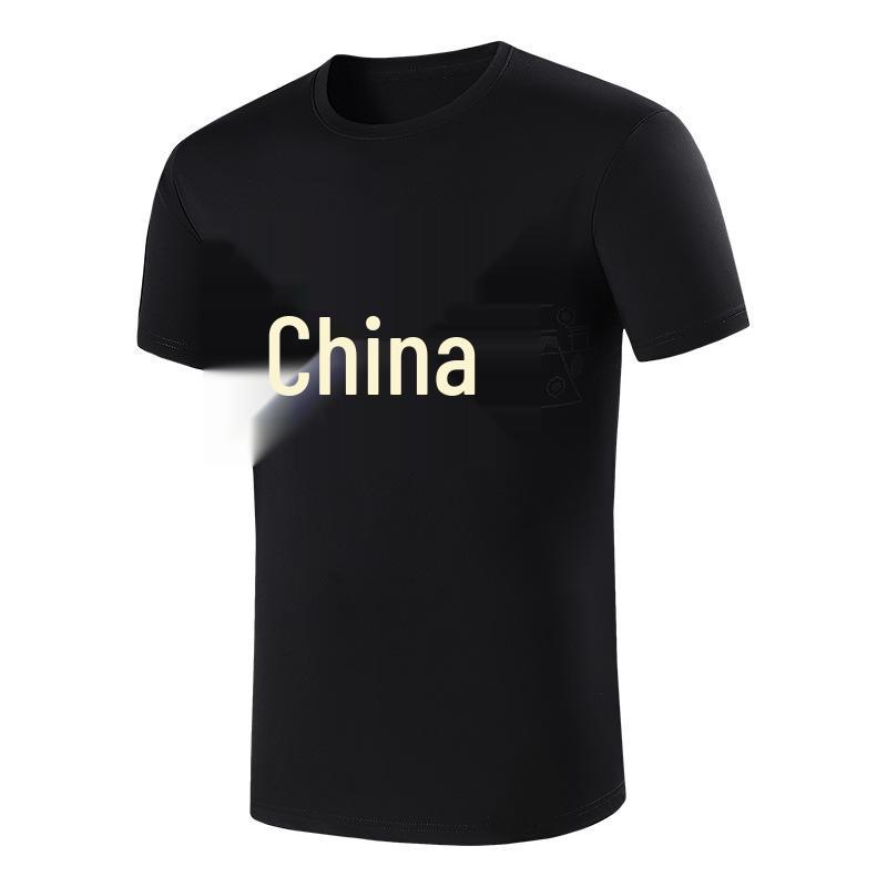 Chinese Martial Arts Team T-shirt for Men  Women - Quick-dry, Round Neck, Short Sleeve National Costume S