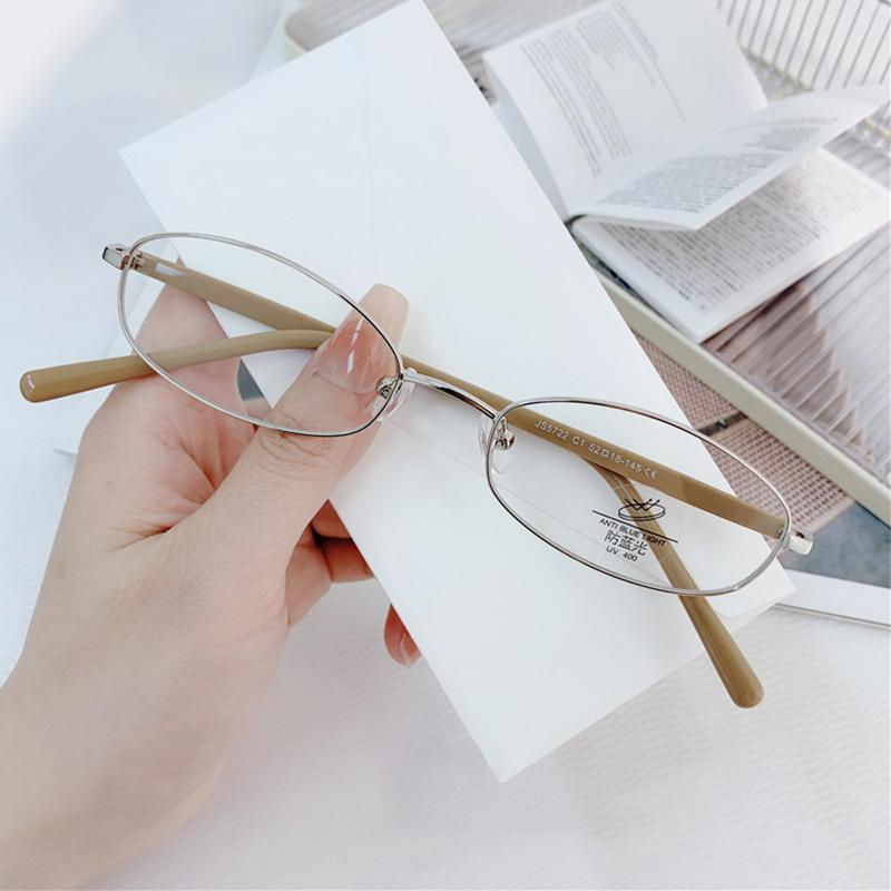 High Quality Pure Titanium Reading Glasses For Men Women Retro Metal Frame Oval Eyeglasses Elegant Luxury Small Sun Glasses