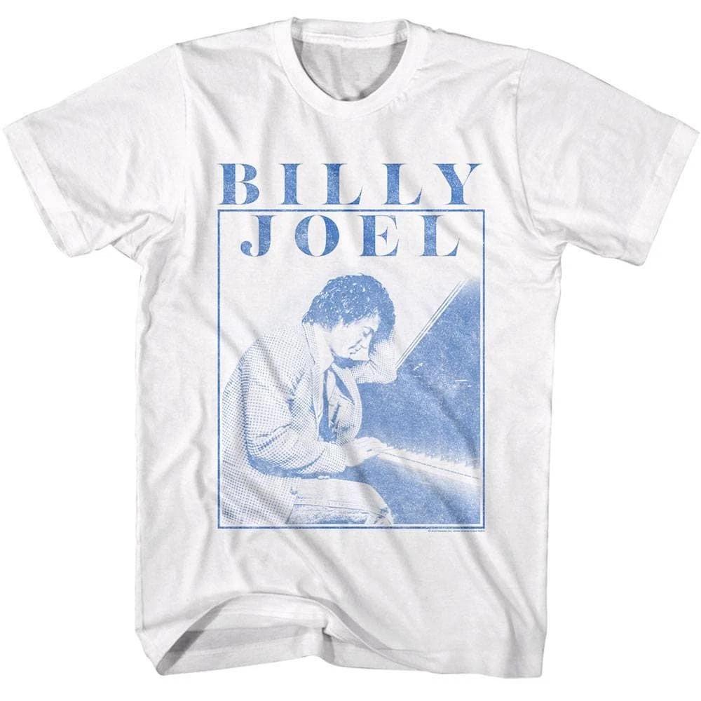 Billy Joel Loves Piano Men s T Shirt 3XL