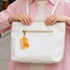 Slow-Rising Bread Squeeze Toy with Milky Smell Soft PU Fidget Keychain Realistic Texture Stress Relief Decompression Gadget for Kids Adults