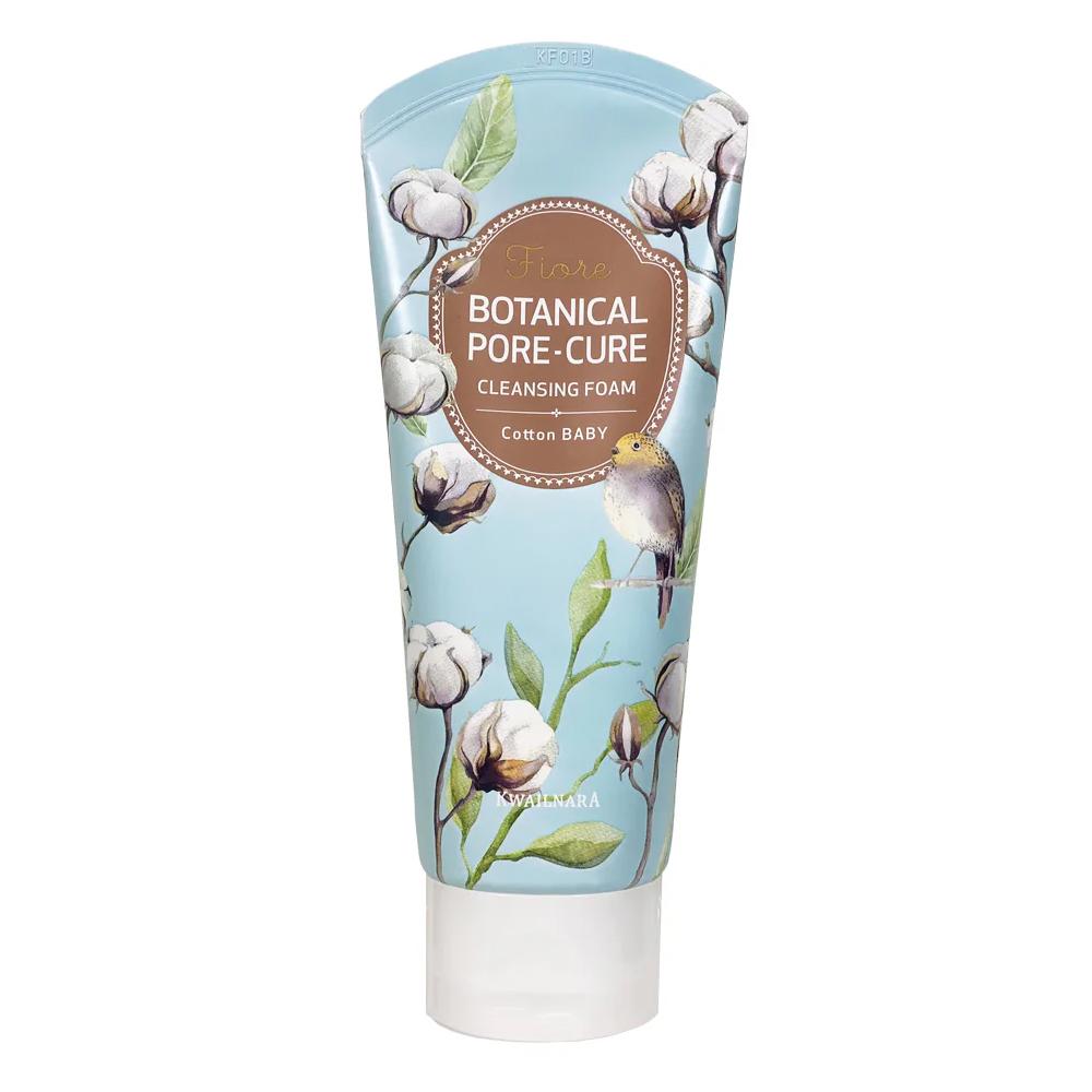 KWAILNARA Fiore Botanical Sensitive Cleansing Foam Avocado, Cotton Baby 120g (2 Types)