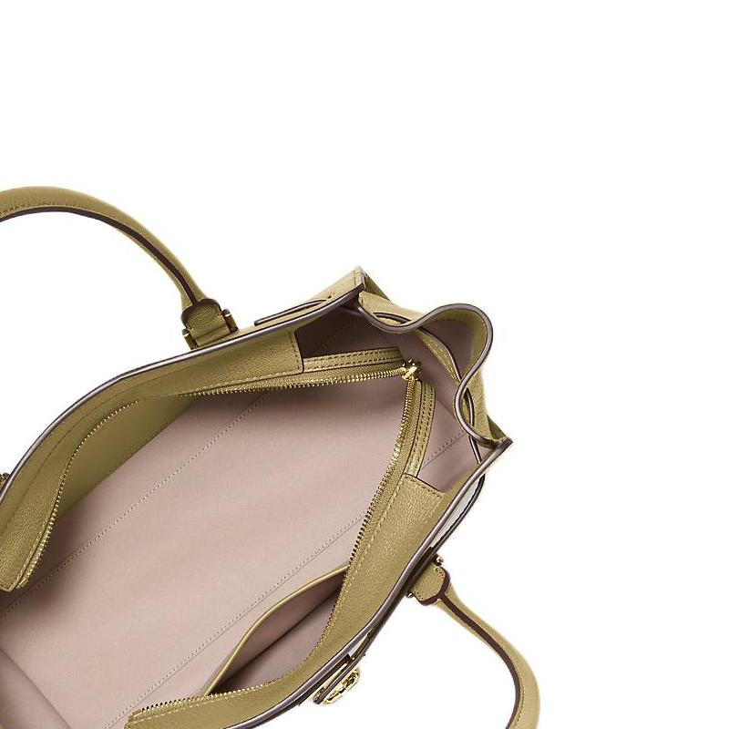 Michael Kors Hamilton Moderne Logo Leather Shoulder Bag Small Women shoulder bag Green 30F5GNXT0L-PISTACHIO