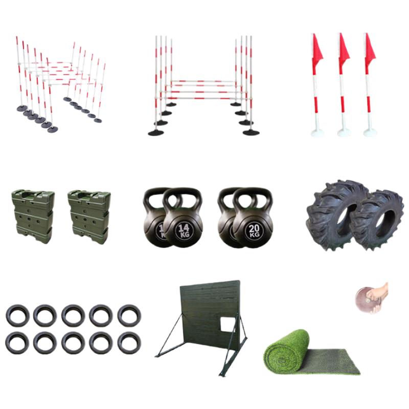 Outdoor 400M Obstacle Course Training Equipment