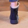 2024 Women's Fleece-Lined Waterproof Height-Boosting Snow Boots with Front Zipper and Thick Sole.