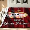 1PC Philips Sport Vereniging Custom Name Patterned Flannel Blanket Suitable For All Seasons for Home Decor Warmth and Comfort Gifts Holiday Present