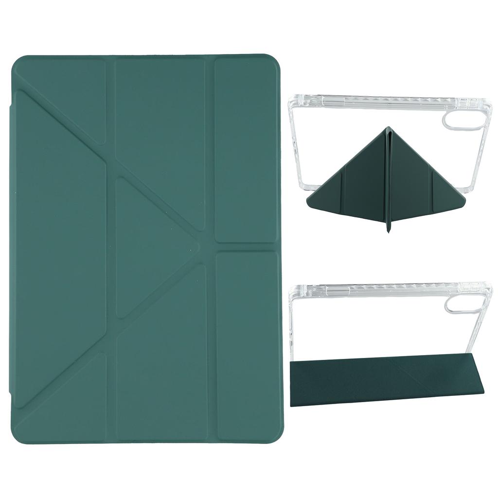 For Xiaomi Redmi Pad 2 Etui PU Lær Origami Stativ Gjennomsiktig Nettbrettdeksel