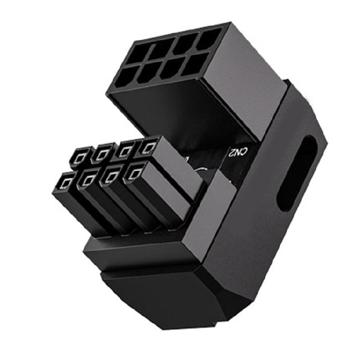CPU 8Pin Power Connector Adapter 180 Degree Connector for Desktop Graphics Card Mainboard 8Pin Power Steering Connector