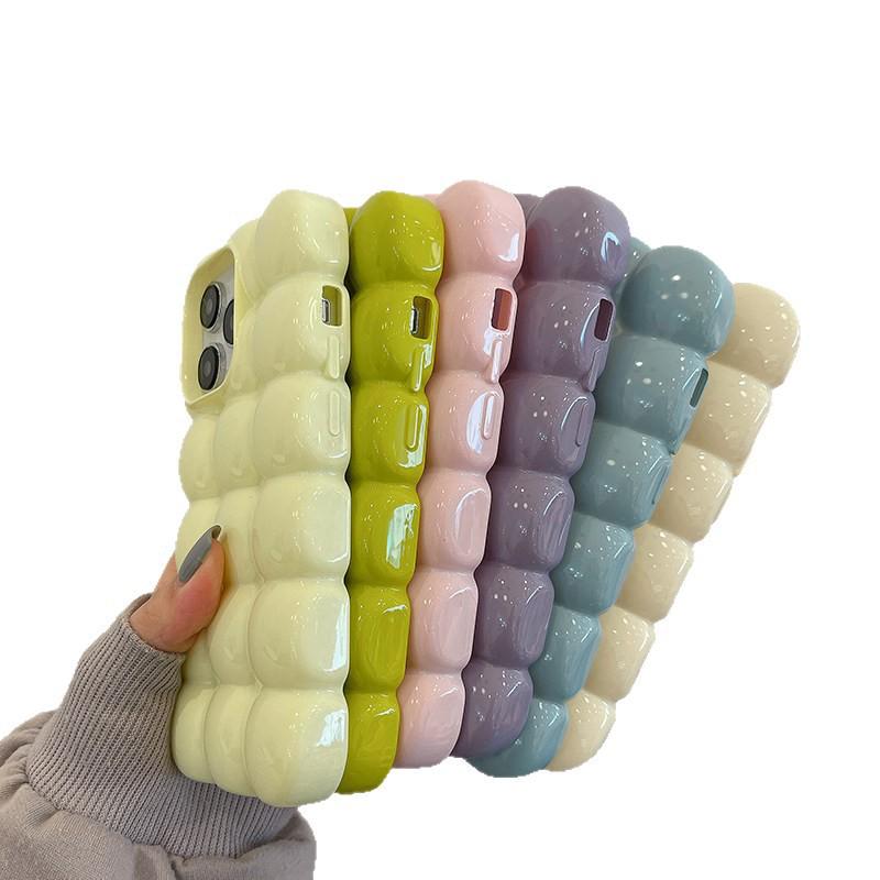 3D Cube Egg Waffle Anti-Fall Case for iPhone 14/13/Apple 17/16/15 PROMAX