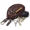 Genuine Leather Car Key Bag Fashion Casual Key Bag Top Layer Cowhide Keychain Zipper Change Bag