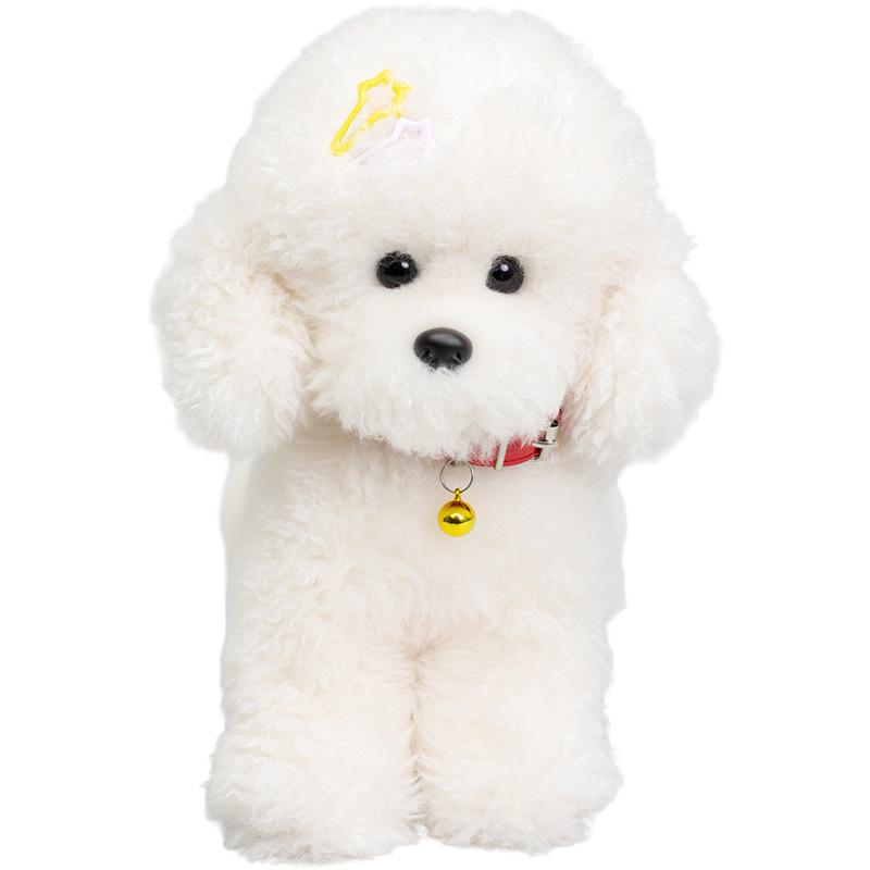Cute Realistic Teddy Dog Plush Toy - Children's Birthday Gift & Desk Companion
