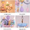 Crystal Led Chandelier European Candle Lustre Restaurant Bedroom Children Room Light American Girl Princess Makaron Pendant Lamp