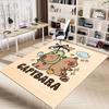 1PC Capybara Cute Extra Large Non-Slip Floor carpet, Office, family, bedroom, Studio - Large Area Rug Indoor Rugs, Vibrant Colors-W217