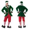 Deluxe Velvet Christmas Elf Santa Claus Cosplay Costumes Carnival Party Role Play