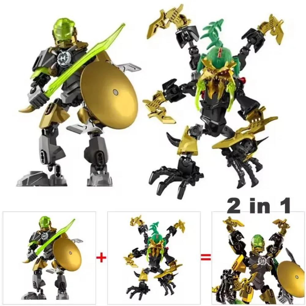 New Hero Factory 5.0 Star Warrior Building Blocks 2IN1 Combined Robot Mech EVO Furno Bulk Bricks Toys For Boys Kids Xmas Gifts