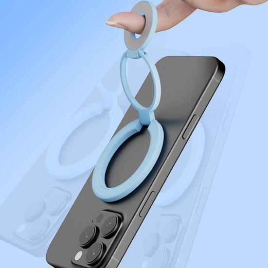 Magnetic Phone Ring Stand Foldable Phone Holder Double-sided Design Horizontal Vertical Mounts for Desk And Car Mount