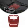 Red Carbon Roof Reading Light Lamp Decor Panel Trim Cover For Ford F-150 +