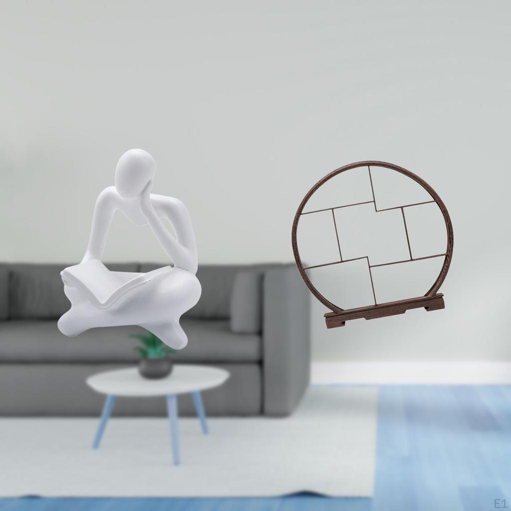 Abstract Thinker Statue Display Stand Decoration for Tabletop Living Room Shelf Office Bookshelf