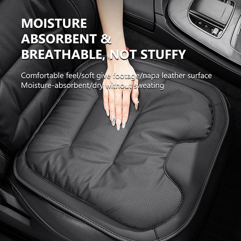 SEAMETAL Universal Rear Car Seat Cover Nappa Leather Car Seat Cushion Protector Mat Soft Breathable Auto Interior Accessories