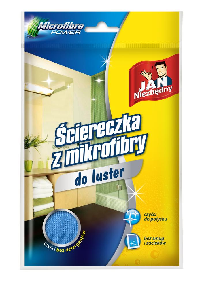 Jan Niezbędny Microfiber Cloth for Mirrors , Smudge-Free, 1 Piece