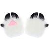Anime Cosplay Furry Paws Gloves Soft Plush Costume Accessory For Role Playing And Themed Parties