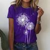 Dandelion 3d Print Cheap Clothes For Woman Female Fashion Loose Y2k Graphic T Shirts Girls Casual Harajuku Street Tshirt Tops
