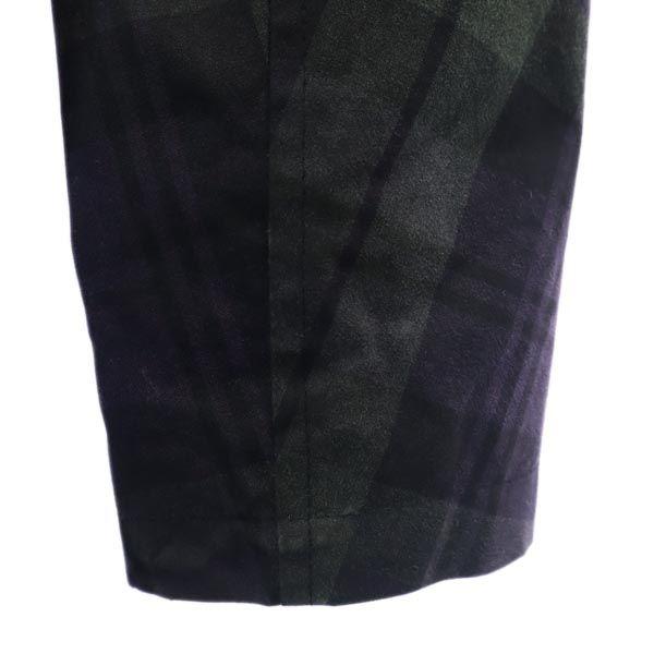 Kabát COMMONPEOPLE ze směsi vlny s kostkovaným vzorem S námořnická modř x zelená Pánský použitý