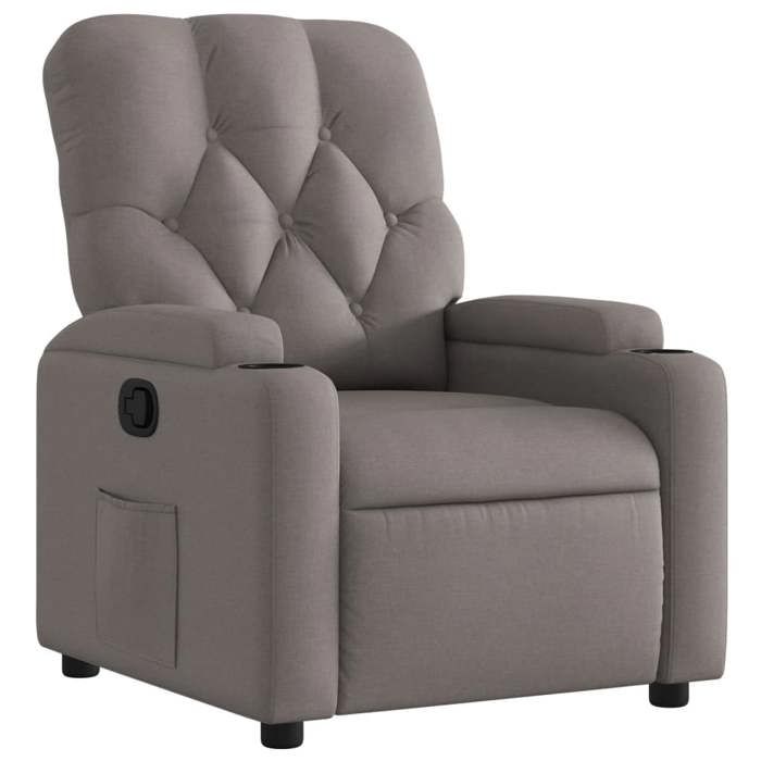 VidaXL Recliner, Relaxation Chair with Cup Holders, Seat with Backrest and Armrests Living Room, 372487