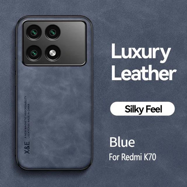 Retro Magnetic Suede Leather Case For Xiaomi Poco X6 Pro PocoX6 Pro 5G Shockproof Matte Silicone Soft Case Cover