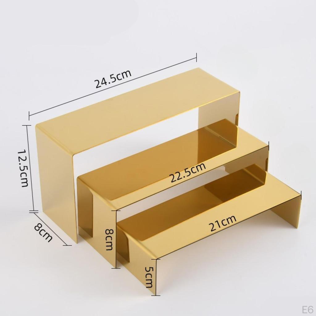 3 Pieces Riser Display Stand Cupcake Holder Jewelry for Collectibles