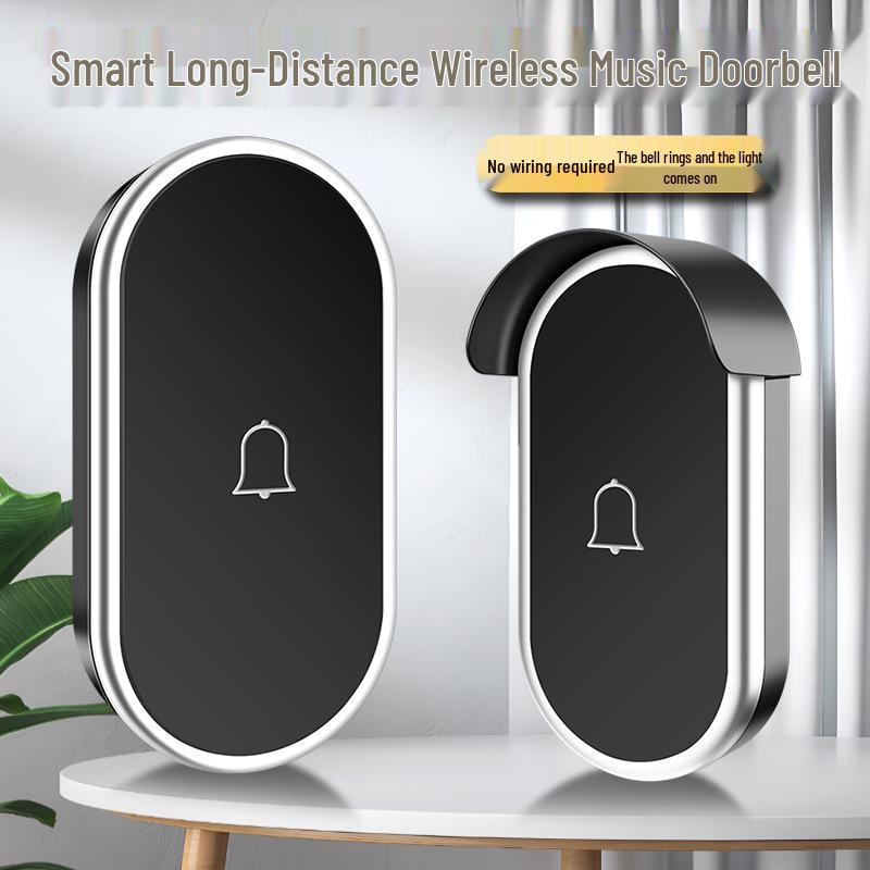 Wireless Long-Distance Smart Doorbell with Waterproof Electronic Pager