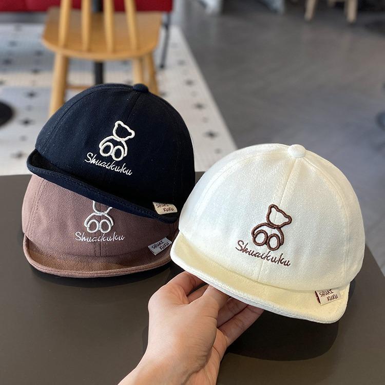 1 Piece Toddler Boy Baseball Cap Korean Fashion Simplicity Style Peak Cap for Little Boy Spring Summer Travel Sunshade Hat
