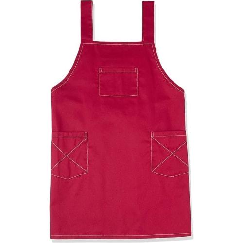 Lani Children's Apron, Simple Solid Color, Kids, Red, 130cm