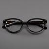 Retro Cat Eye Korean Women's Glasses Frame Luxury Acetate Frame Round Vintage Style Eyeglass Frames Transparent Eyewear Women