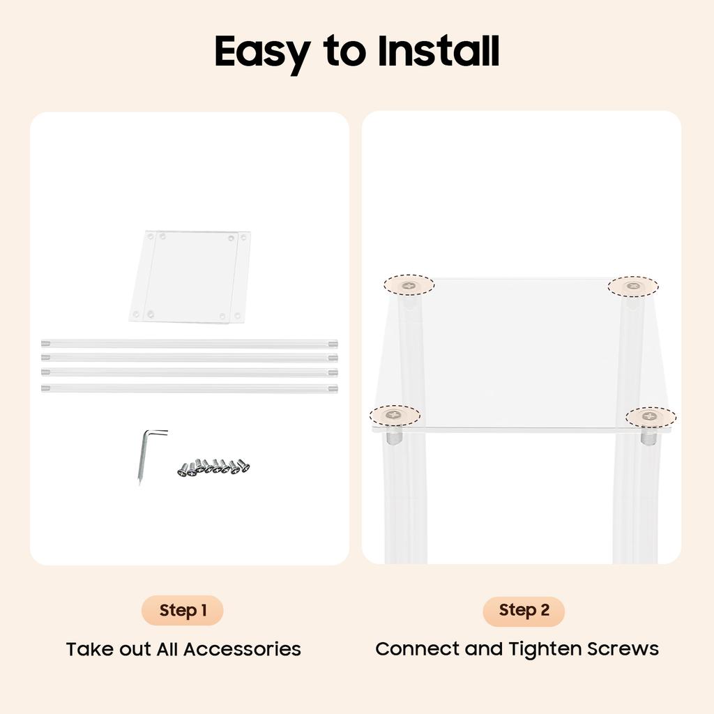 10Pcs Clear Acrylic Flower Stand, 6.6lbs Load-Bearing Wedding Centerpiece Holder for Floral Arrangement Party Decoration