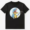 T Rex Playing Tennis Graphic Unisex T-Shirt