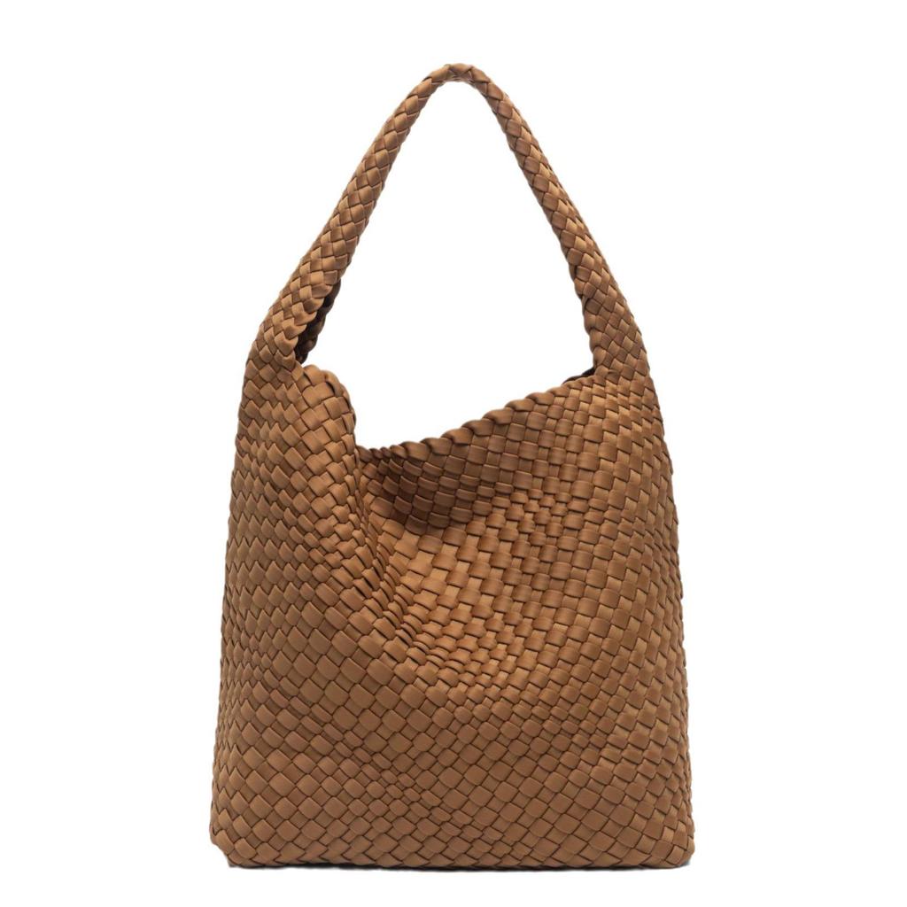 Stylová ručně tkaná velkokapacitní taška tote pro matku a dítě s všestranným ramenním popruhem