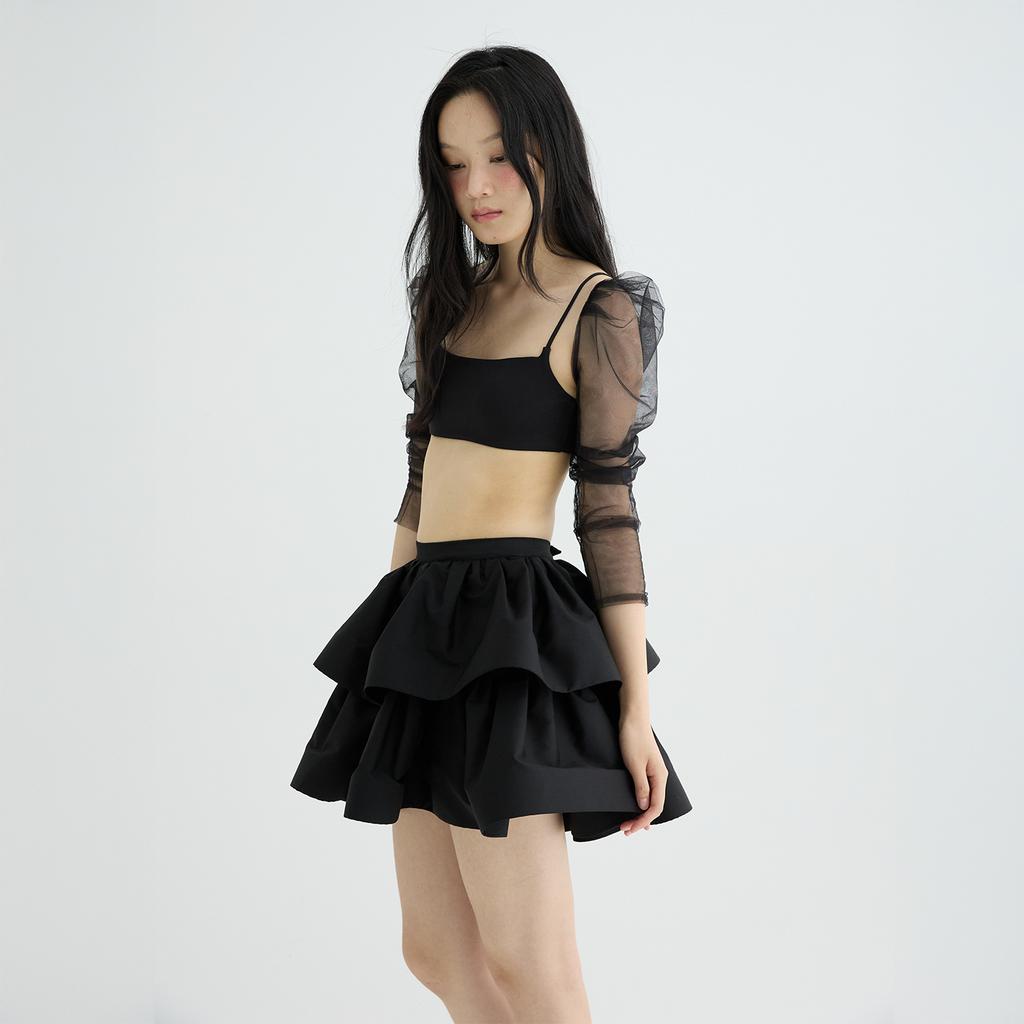 Leobyui Daisy Skirt Black