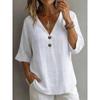 Geometric Pattern Womens Casual T Shirt With V Neck And Short Sleeves For Summer Wear